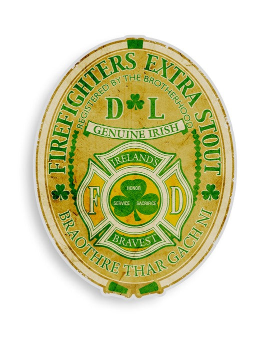 Stout Irish Firefighter Decal