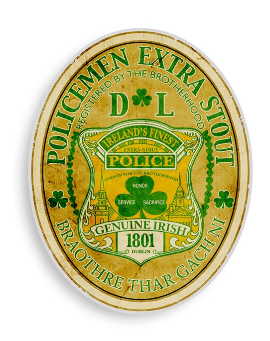 Stout Irish Police Decal