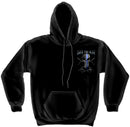 Thin Blue Line Skull Hoodie