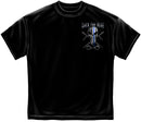 Thin Blue Line Skull Tee