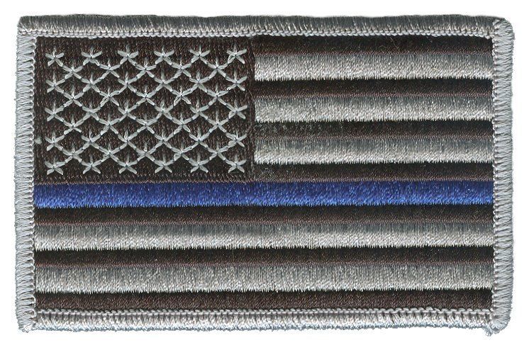 Thin Blue Line Subdued American Flag Patch