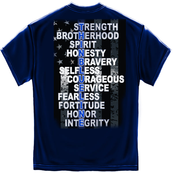 Thin Blue Line Tee Shirt