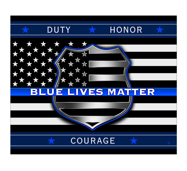Blue Lives Matter Throw Blanket
