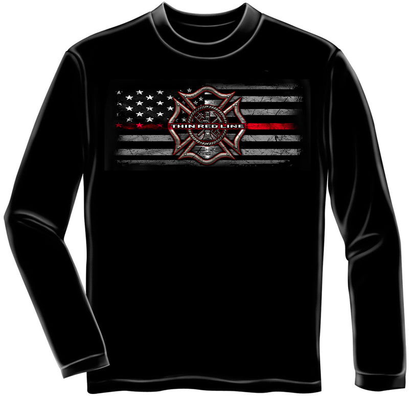Thin Red Line Long Sleeve Tee