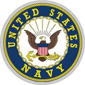 U.S. Navy Crest Round Decal