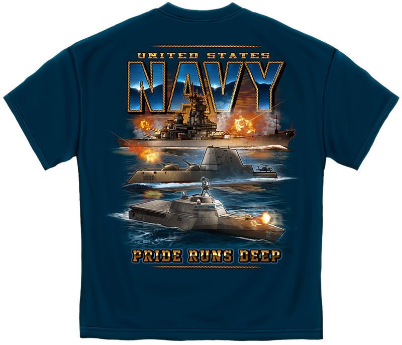 U.S. Navy "Pride Runs Deep" Tee Shirt