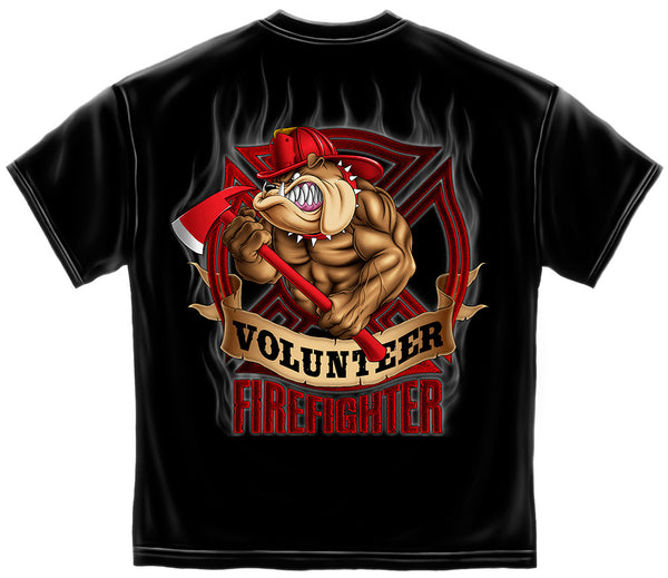 Volunteer Firefighter Bulldog Tee