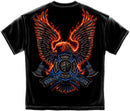 Volunteer Firefighter Burning Eagle Tee