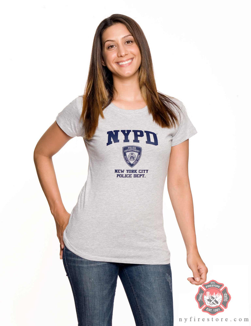 NYPD Women's Gray T-Shirt